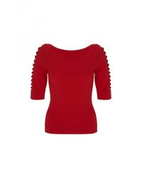 Temperley London | Red Thalia Top | Lyst