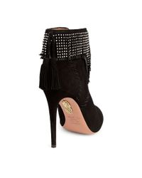 Aquazzura - Black Tina Studs 105 Bootie Tina Studs 105 Bootie - Lyst