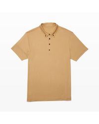 Club Monaco | Natural Knit Collar Polo for Men | Lyst