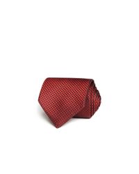 Saint Laurent | Red Houndstooth Classic Tie for Men | Lyst
