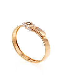 Sidney Garber | Metallic 18K Rose Gold Buckle Bracelet | Lyst