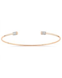 Ginette NY | Pink Single Diamond Choker Bangle | Lyst