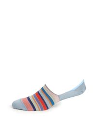 Paul Smith | Blue Bold Striped No-show Socks for Men | Lyst