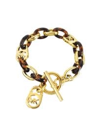 Michael Kors | Brown Toggle Link Bracelet | Lyst