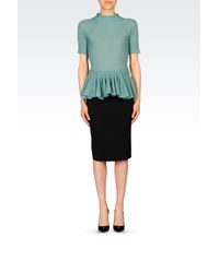 Emporio Armani | Green Seamless Sweater | Lyst