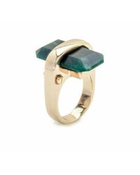 Lele Sadoughi | Green Sandbar Ring | Lyst