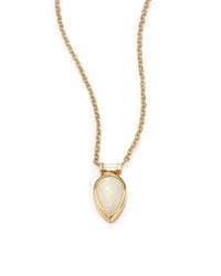 Zoe Chicco | Metallic Opal, Diamond & 14k Yellow Gold Pendant Necklace | Lyst