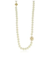 Tory Burch - Natural Evie Long Necklace - Lyst