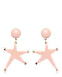 Marni | Pink Star Pendant Earrings | Lyst