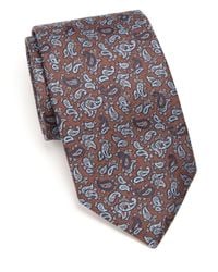 Eton of Sweden | Blue Paisley Silk Tie for Men | Lyst