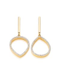 Monica Vinader | Metallic Diva Lotus Open Drop Earrings | Lyst