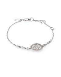 Meira T | Metallic Diamond & 14k White Gold Ice Bracelet | Lyst