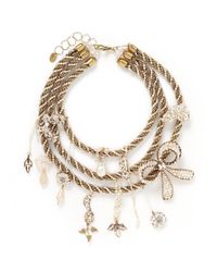 Erickson Beamon | Metallic Grapes Of Wrath' Twist Glass Pearl Chain Necklace | Lyst