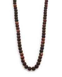 Nest | Black Ebony Wood Long Beaded Necklace | Lyst