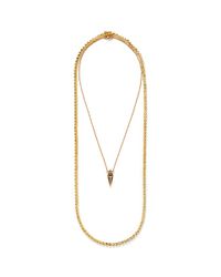 Eddie Borgo | Metallic Pavé Stud Chain And Urn Pendant Necklace Set | Lyst