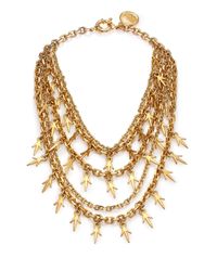 Giles & Brother | Metallic Multi-chain Thorn Necklace | Lyst