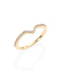 Phyne By Paige Novick | Metallic Elisabeth Pave Diamond & 14k Yellow Gold Stackable Ring | Lyst