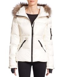 Sam. | White Blake Fur-trimmed Jacket | Lyst
