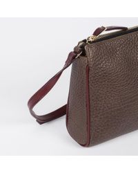 Paul Smith | Brown Women's Taupe And Damson Calf Leather Pochette | Lyst
