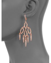 Alexis Bittar | Pink Miss Havisham Liquid Crystal Spike Chandelier Earrings | Lyst