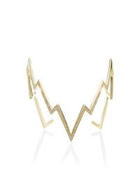 Venyx | Metallic Yellow Gold Miss Zeus Arm Cuff | Lyst