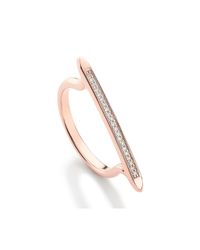 Monica Vinader | Pink Skinny Stacking Ring | Lyst