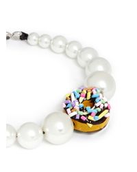 Venessa Arizaga | White 'candy Sprinkles Pearl' Bracelet | Lyst