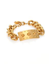 Alexander McQueen | Metallic Stud-Detailed Chain Bracelet | Lyst