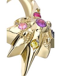Venyx | Metallic 18k Yellow Gold Star Moonshell Ring | Lyst