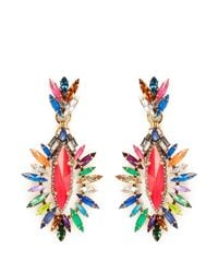 Erickson Beamon | Multicolor 'telepathic' Marquise Cut Crystal Drop Earrings | Lyst
