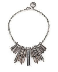 Giles & Brother | Metallic Ray Burst Pave Crystal Bib Necklace | Lyst