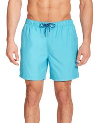 Original Penguin | Blue Solid Volley Swim Trunks for Men | Lyst