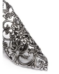 Ela Stone | Metallic 'dentelle' Lace Filigree Ring | Lyst