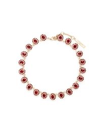 Givenchy | Red Oval Station Swarovski Crystal Choker Necklace | Lyst