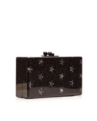 Edie Parker - Black Jean Solid Acrylic Clutch - Lyst