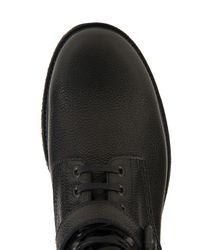 Lyst - Bottega Veneta Lace-Up Calfskin Ankle Boots in Black for Men