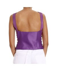 Alberta Ferretti | Purple Top Woman | Lyst