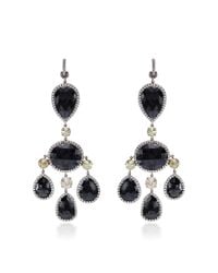 Nina Runsdorf | Metallic One Of A Kind Black Diamond Chandelier Earrings | Lyst