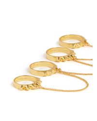 Eddie Borgo | Metallic Mini Stud Ring Set | Lyst