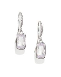 Adriana Orsini | Metallic Framed Drop Earrings | Lyst