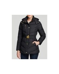 Cole Haan | Black Belted Down Coat | Lyst