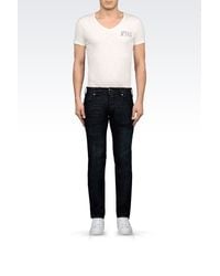 Armani Jeans | Blue Slim Fit Dark Wash Jeans for Men | Lyst