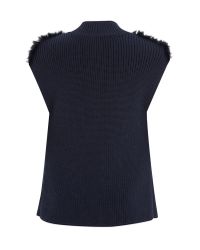 Nicole Farhi | Blue The Coles Gilet | Lyst