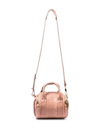 Alexander Wang | Pink Mini Rockie In Pebbled Blush With Pale Gold | Lyst