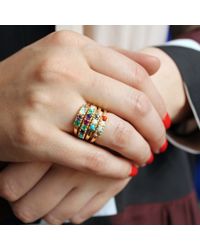 Lulu Frost - Metallic Code 18Kt "Dearest" Ring - Lyst