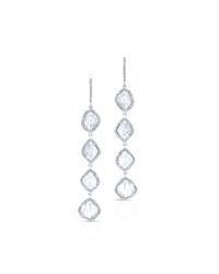 Anne Sisteron - Metallic 14kt White Gold Quadruple Drop Diamond Slice Earrings - Lyst