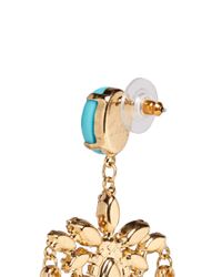 Kenneth Jay Lane | Multicolor Crystal And Stone Drop Earrings | Lyst