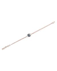 Anne Sisteron - Pink 14kt Rose Gold Diamond Sapphire Evil Eye Bracelet - Lyst