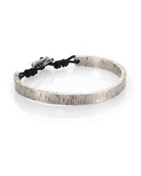 M. Cohen | Metallic Sterling Silver Carved Cuff Bracelet | Lyst