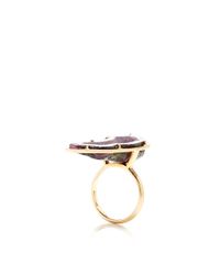 Kimberly Mcdonald | Purple One Of A Kind Long Mauve Geode Ring | Lyst